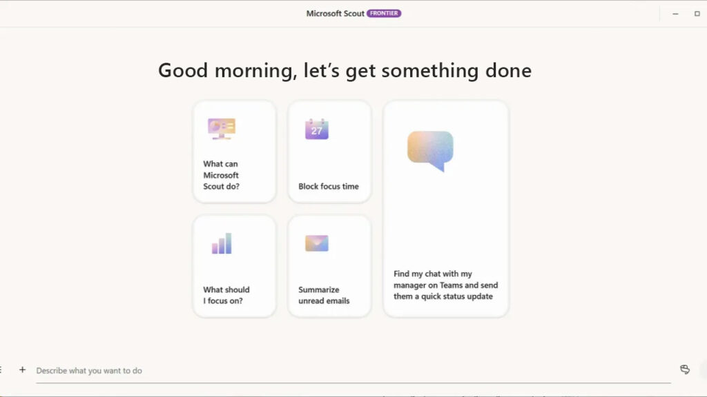 ความสามารถหลักของ Microsoft Scout: จัดประชุม Briefing บล็อกเวลา แจ้งเตือน ติดตามงาน Work IQ