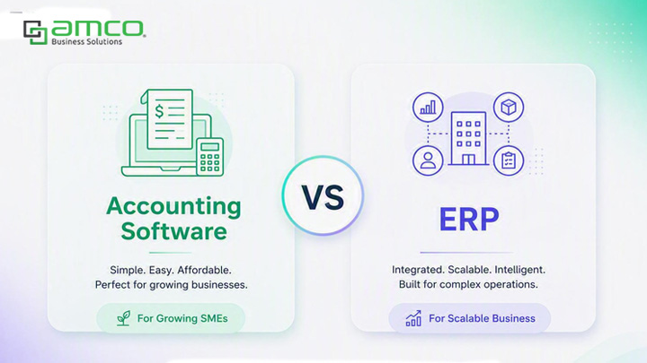 ERP ต่างจากโปรแกรมบัญชีอย่างไร ธุรกิจคุณควรใช้ระบบไหน?