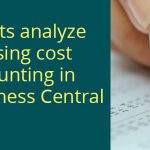 Profits analyze using cost accounting in Business Central