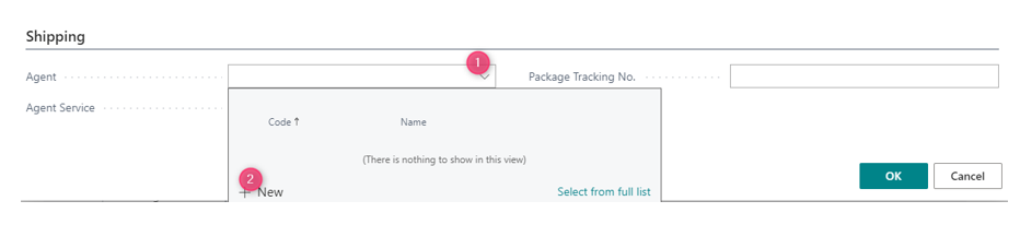 Track packages setup screen 3