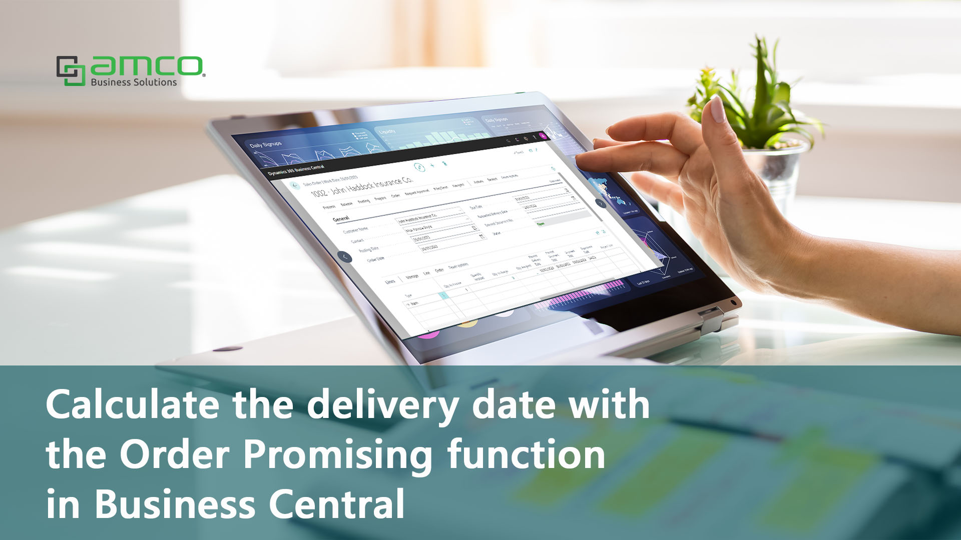 Calculate the delivery date with the Order Promising function in Business Central